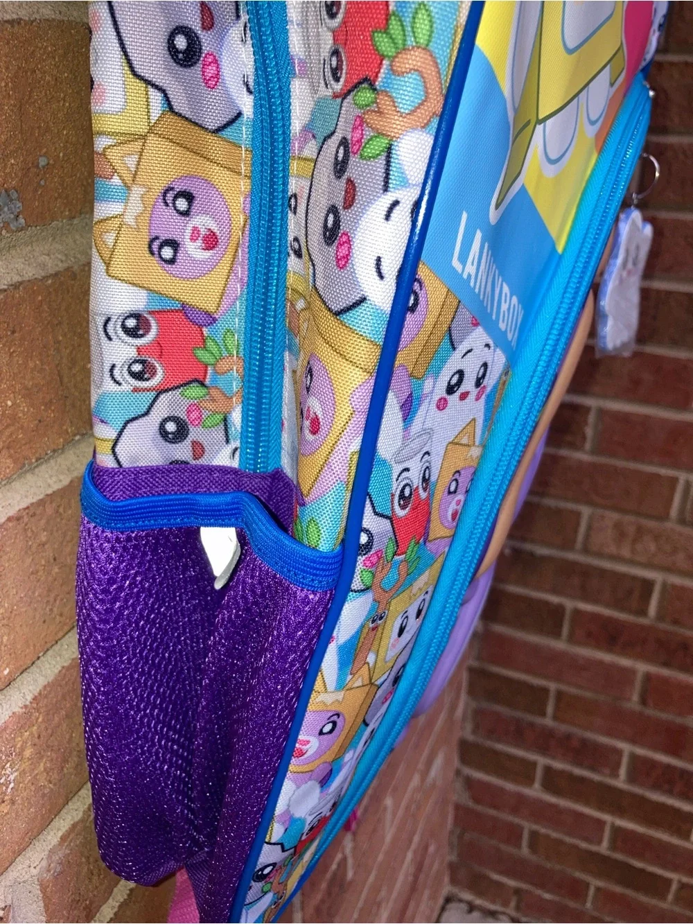 Lankybox Kids Purple Cartoon Gold Star Collection Backpack